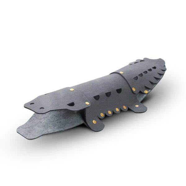 Tunnel en Feutre pour Chat – Litière & Nid en Forme de Crocodile