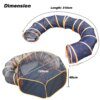 Tunnel Tubulaire Ventilé pour Chat & Chien – Couloir de Cachette