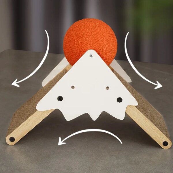 SisalTriangle Cocoon™ – Le griffoir vertical triangulaire