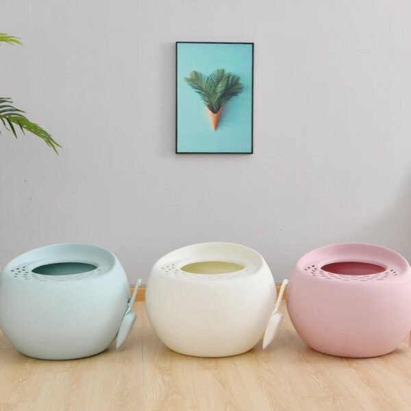 67655-bcaef3.jpg Bac à Litière pour Chat Entièrement Fermé – Anti-Éclaboussures