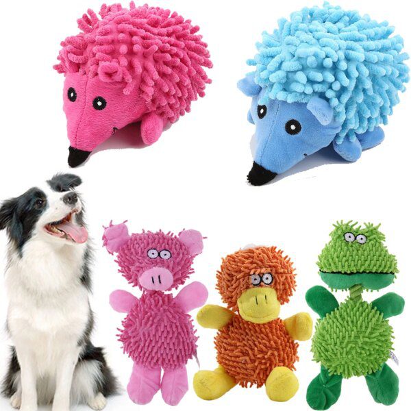 Peluches Animales à Mâcher – Jouets Éducatifs à Couineur pour Chiots