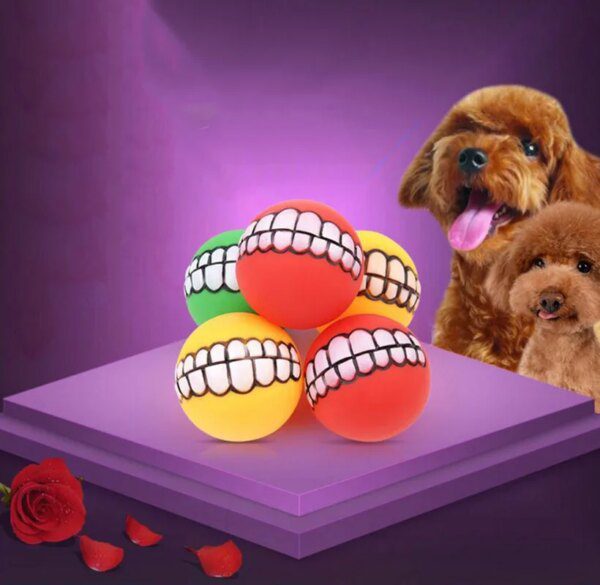 67829-e64dab.jpg Balles Sonores à Mâcher pour Chien – Lot de 3, Nettoyage des Dents