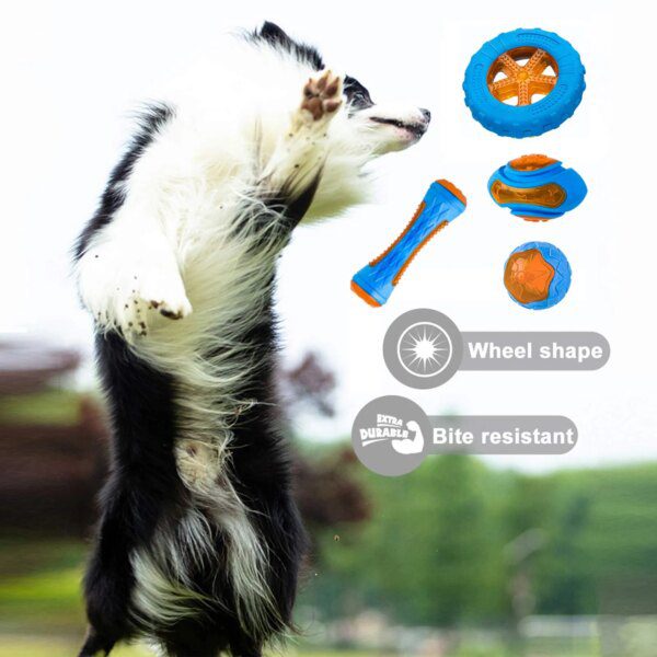 Jouet Interactif en Caoutchouc Naturel pour Chien – Mastication Instinctive