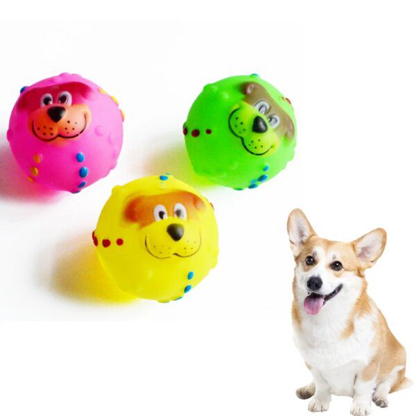 Balle Couinante en Caoutchouc pour Chien – Mastication