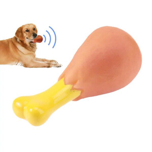 Jouet pour Chien en Caoutchouc Sonore – Hamburger Interactif