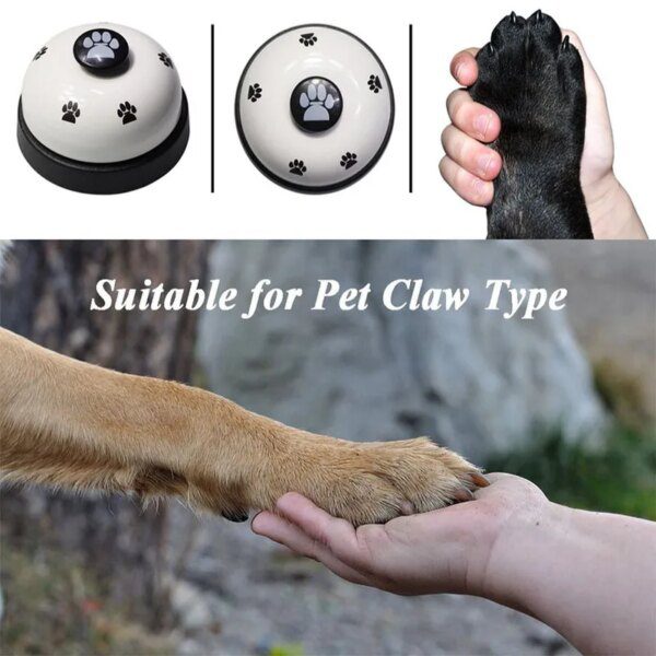 Jouet Distributeur de Croquettes & Sonnette d’Entraînement – Bouton de Communication 6 Couleurs