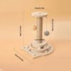 Jouet interactif en bois pour chat – Plateau tournant
