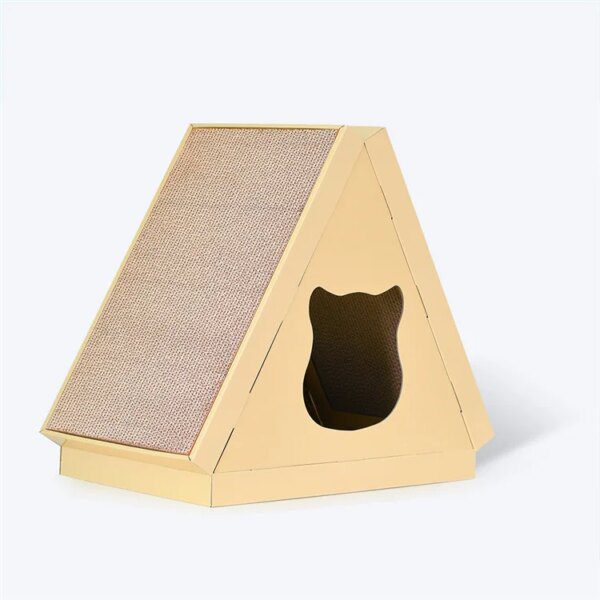 griffoir chat Maison triangulaire pour chat, planche à gratter, jouet à griffes, litière triangulaire