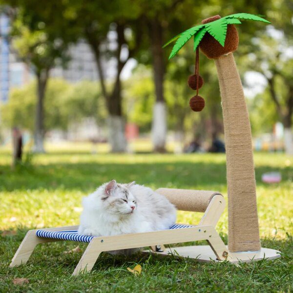 Lit de plage d'été pour chat, nid, cadre d'escalade pour chats, 4 saisons