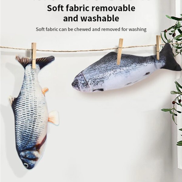 Jouet Interactif Électrique Indestructible pour Chien & Chat – Poisson Réaliste