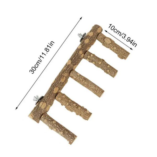 Perchoir Naturel en Bois de Poivre pour Perroquet – Support d’Escalade