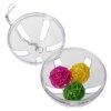 Jouet de Recherche de Nourriture pour Perroquet – Boule Acrylique Suspendue