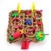 jouet perroquet Filet d'escalade pour oiseaux, jouets en jonc de mer tissé