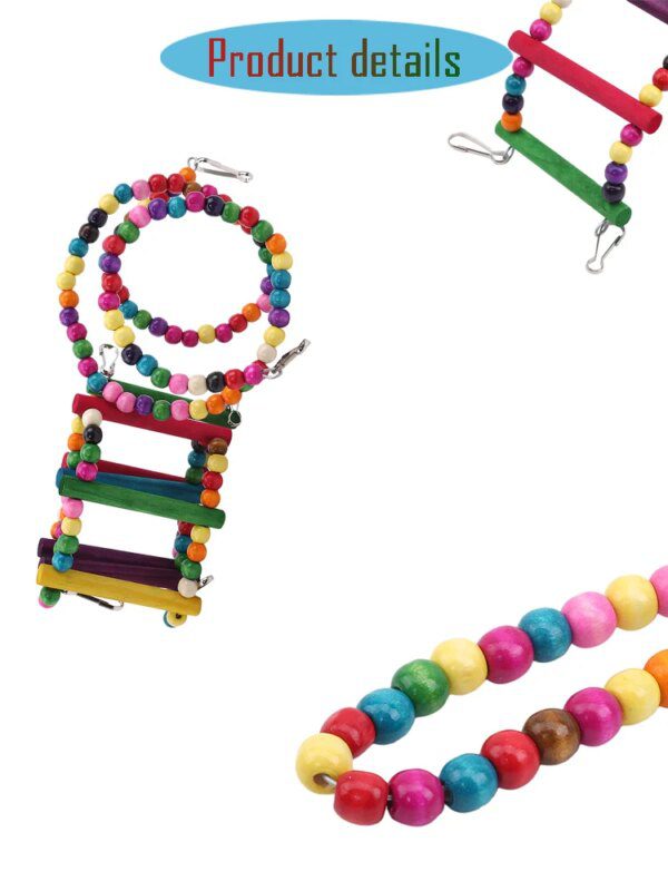 Jouets Indestructibles pour Perroquet – Pack 10 Jeux Suspendus