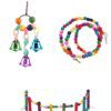 Jouets Indestructibles pour Perroquet – Pack 10 Jeux Suspendus
