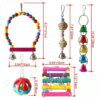 Jouets Indestructibles pour Perroquet – Pack 10 Jeux Suspendus
