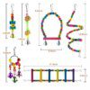 Jouets Indestructibles pour Perroquet – Pack 10 Jeux Suspendus