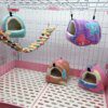 Mini Maison Suspendue en Coton – Nid Chaud d’Hiver pour Perroquets, Perruches