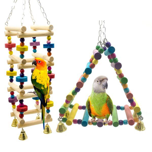 Jouet à Mâcher & Détruire en Bois et Carton pour Perruches