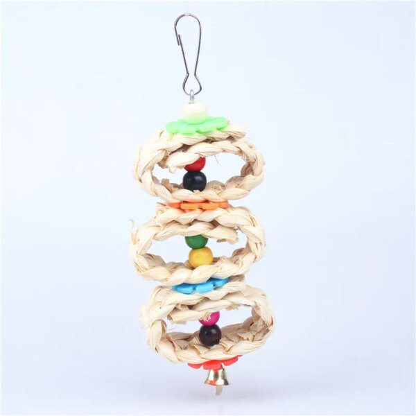 69961-16a4ce.jpg Perchoir Balançoire en Bois Naturel pour Perruche & Calopsitte