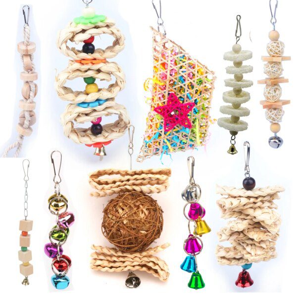 69961-7ec173.jpg Perchoir Balançoire en Bois Naturel pour Perruche & Calopsitte