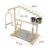Playstand & Aire de Jeux en Bois pour Perroquets – Perche Stand d’Exercice