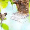 Mangeoire Automatique Sans Gâchis pour Oiseaux – Distributeur Acrylique