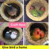 Nid d’Oiseau en Paille Naturelle Fait Main – Cocon Chaud