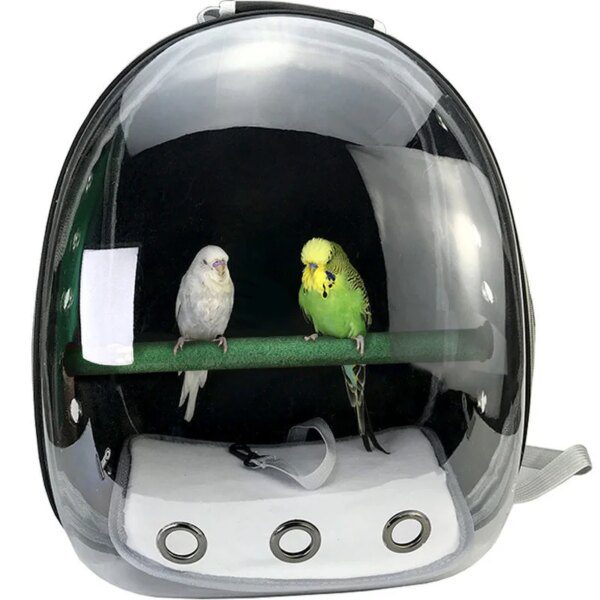70340-e9f2ab.jpg Sac de transport perroquet capsule bulle – Sac à dos randonnée avec perchoir