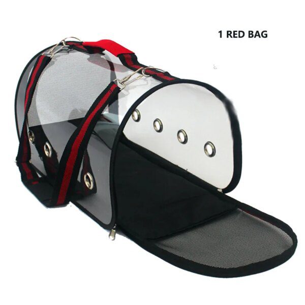 Sac de transport transparent et respirant pour oiseau
