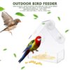 Mangeoire de Fenêtre pour Oiseaux – Maison Transparente à Ventouse