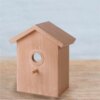 Mangeoire Maison en Bois pour Oiseaux – Distributeur Alimentaire à Ventouses