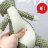 Peluche dessin animé à mâcher pour chien – Jouet couinant ludique