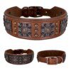 Collier en Cuir Véritable Renforcé à Rivets – Puissance Maîtrisée, Confort Durable