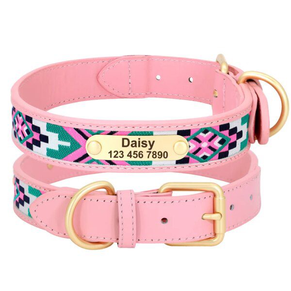 Collier Tribal en Cuir Personnalisé – Identité Forte, Confort Authentique