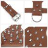 Harnais Chien en Cuir PU Clouté Style Punk pour Chiens Moyens & Grands