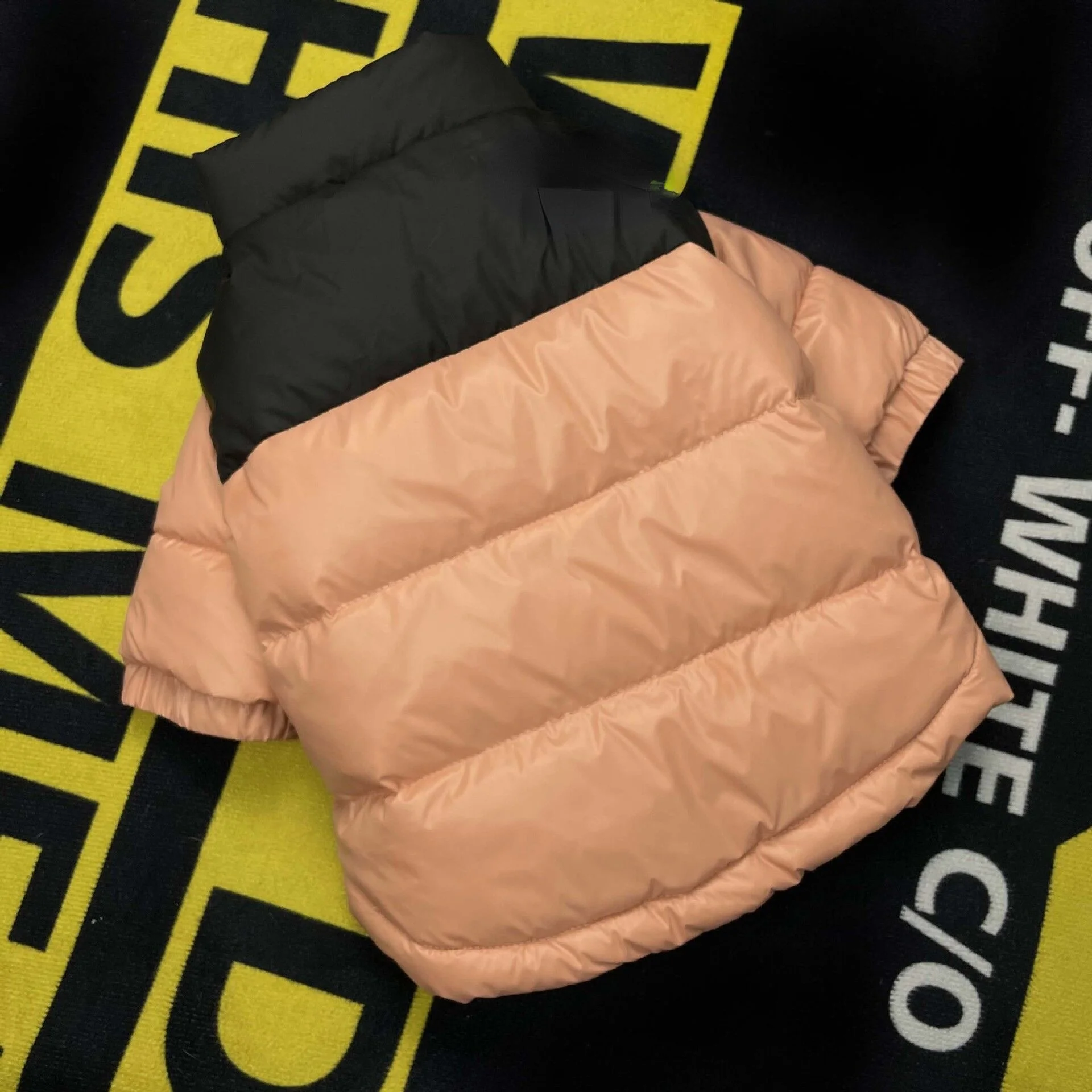 Orange down jacket1