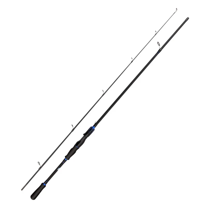 blue spinning rod