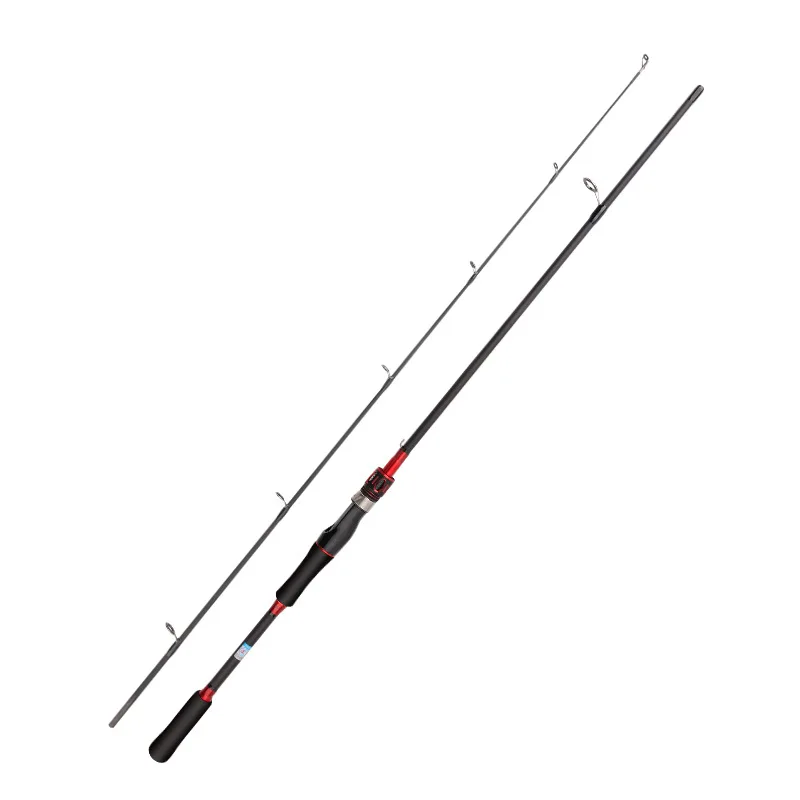 red spinning rod