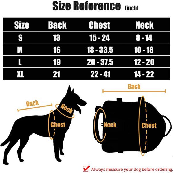 Harnais Chien Tactique K9 Camouflage avec Poches MOLLE