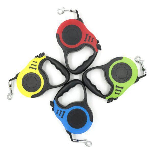 Laisse rétractable automatique 3 m / 5 m – Liberté contrôlée & sécurité