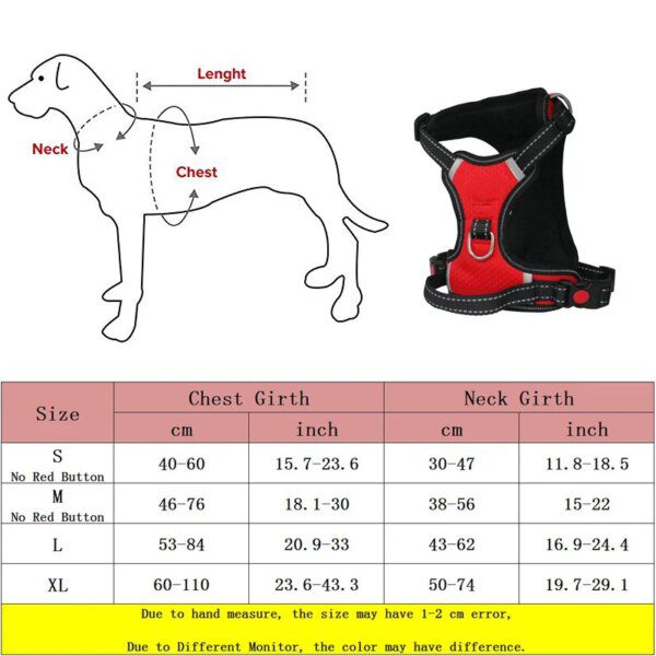 Harnais Chien Sans Traction Respirant – Contrôle, Sécurité & Confort