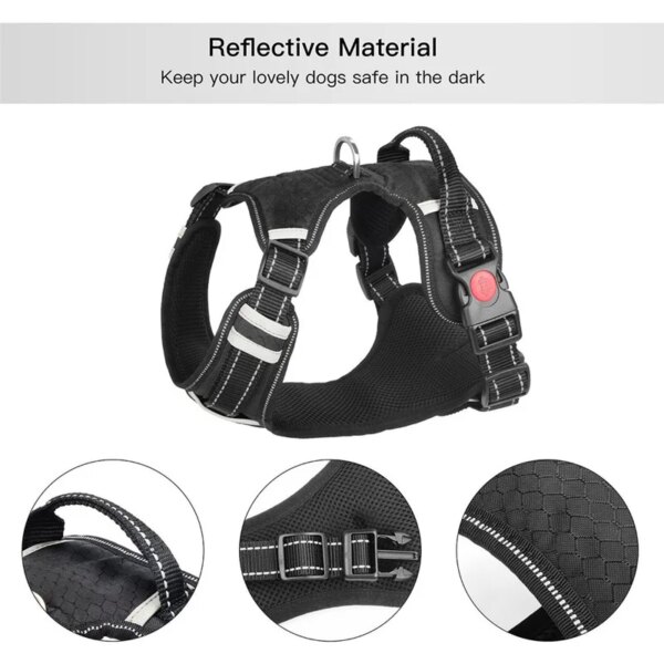 Harnais Chien Sans Traction Respirant – Contrôle, Sécurité & Confort
