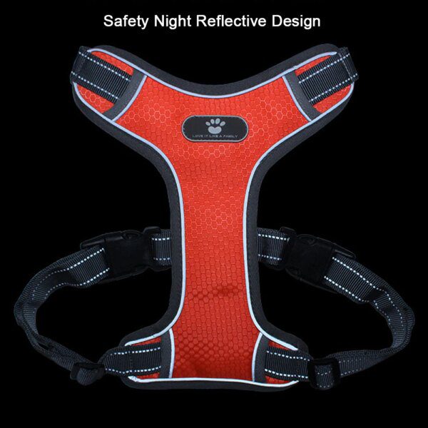 Harnais Gilet Respirant Réglable pour Chiens Moyens & Grands – Sécurité