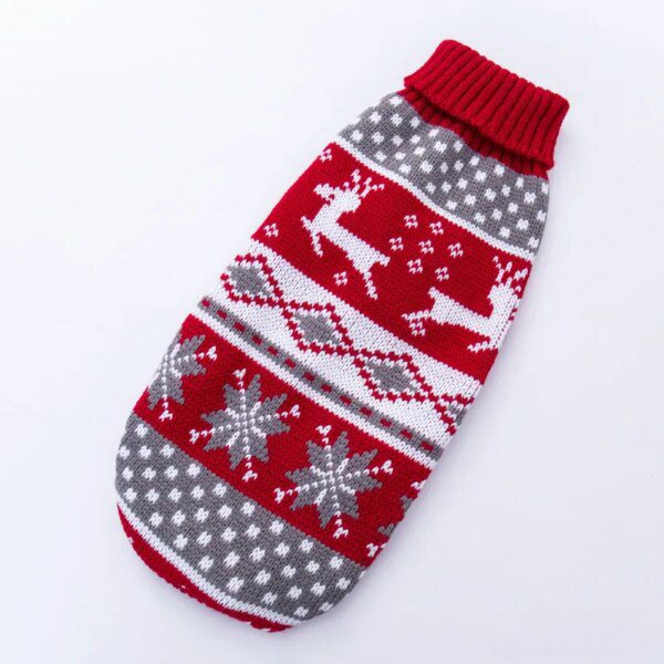Pull britannique en tricot de Noël pour chien moyen & grand 🧶🎄