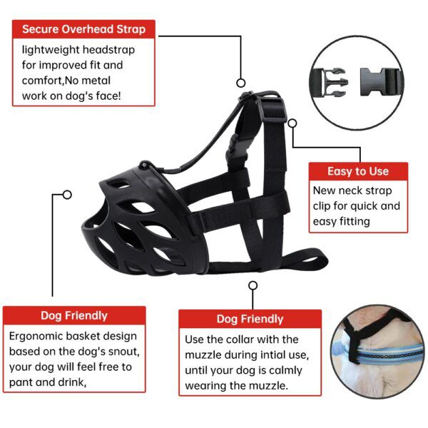 museliere chien Anti-morsure en caoutchouc souple pour chien, accessoire pour animaux de compagnie, petit, moyen et grand gabarit, Pitbull Labrador