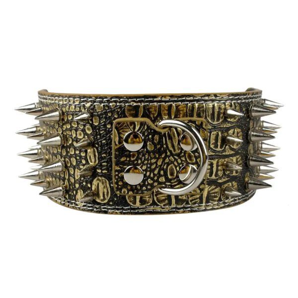 74759-ac8fba.jpg Collier en Cuir à Pointes 3 pouces (7,5 cm) – Protection Maximale