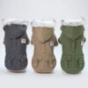 Manteau pour chien en cuir - Veste chaude hiver imperméable
