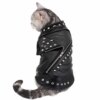 Manteau pour chien en cuir - Veste chaude hiver imperméable