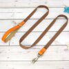 Collier & Laisse Personnalisés en Nylon & Cuir Véritable – Style Affirmé